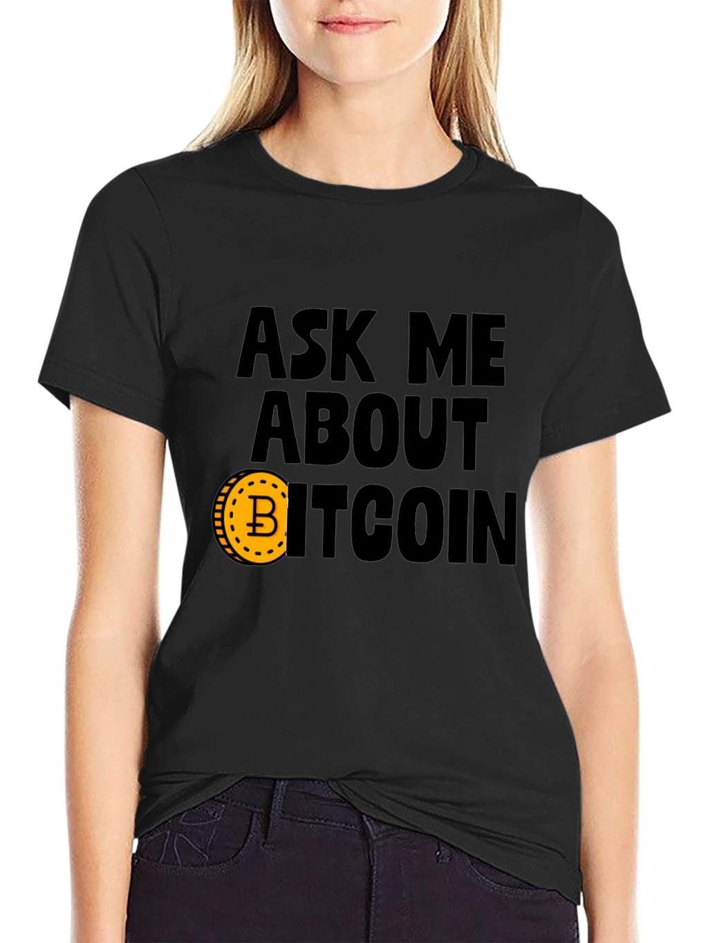 Ask Me About Bitcoin Graphic Tee