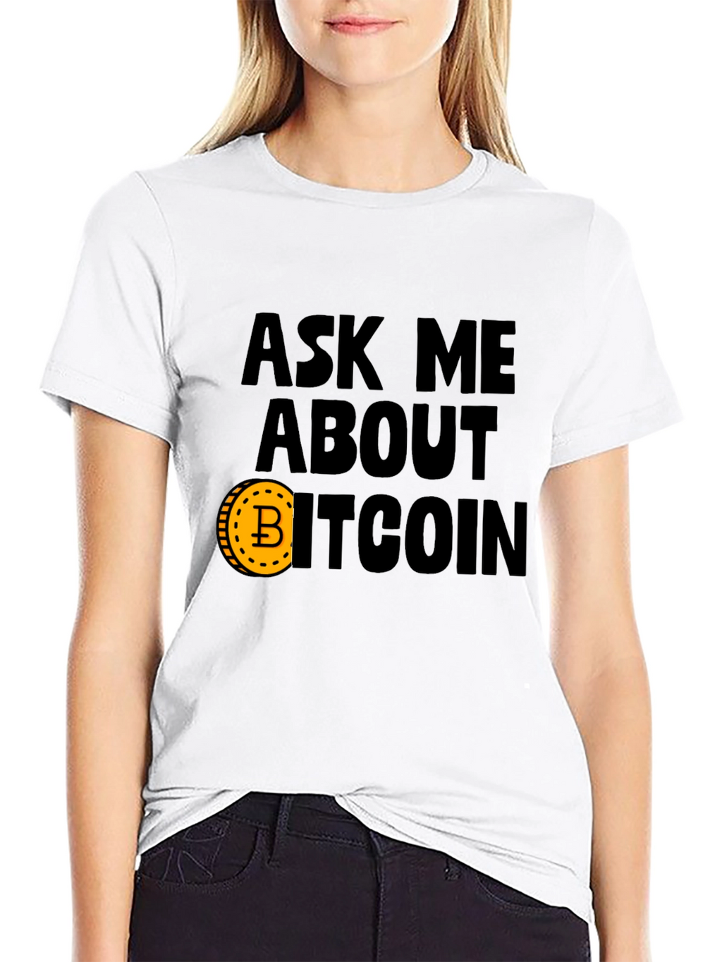Ask Me About Bitcoin Graphic Tee