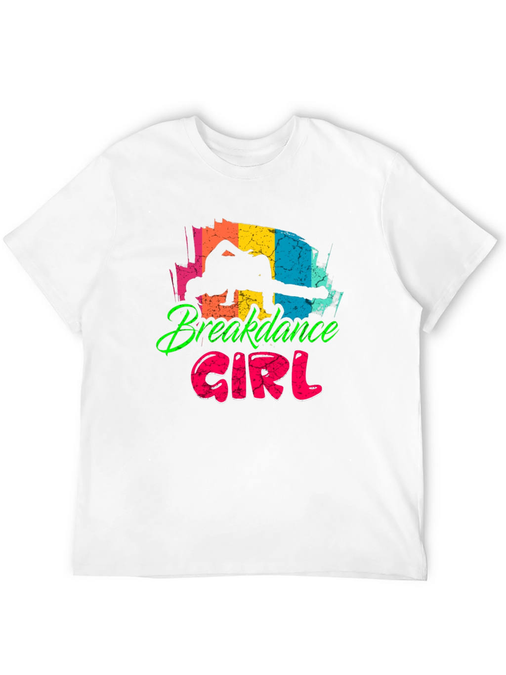 Breakdance Girl Black T-Shirt - Fun Graphic Tee