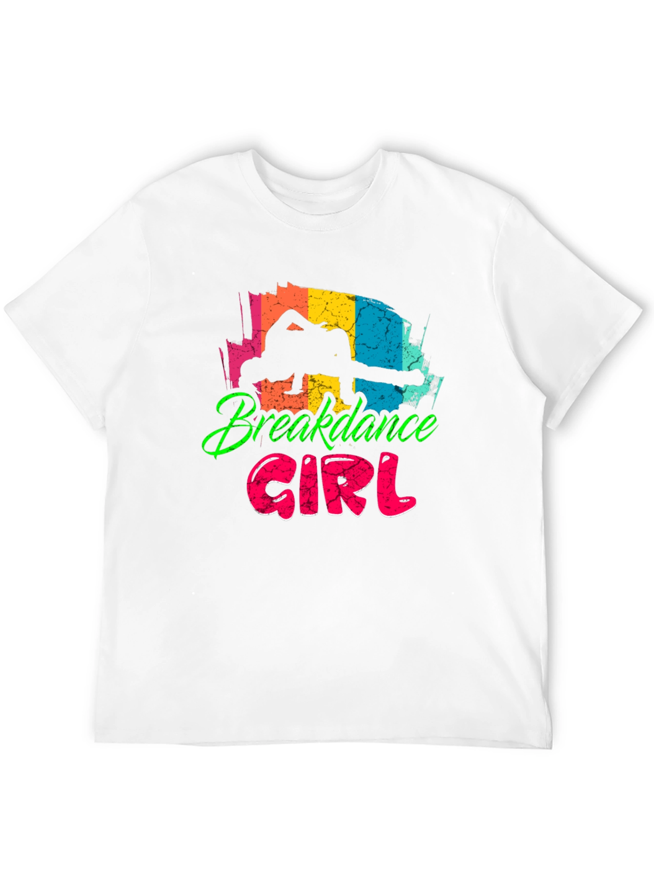 Breakdance Girl Black T-Shirt - Fun Graphic Tee