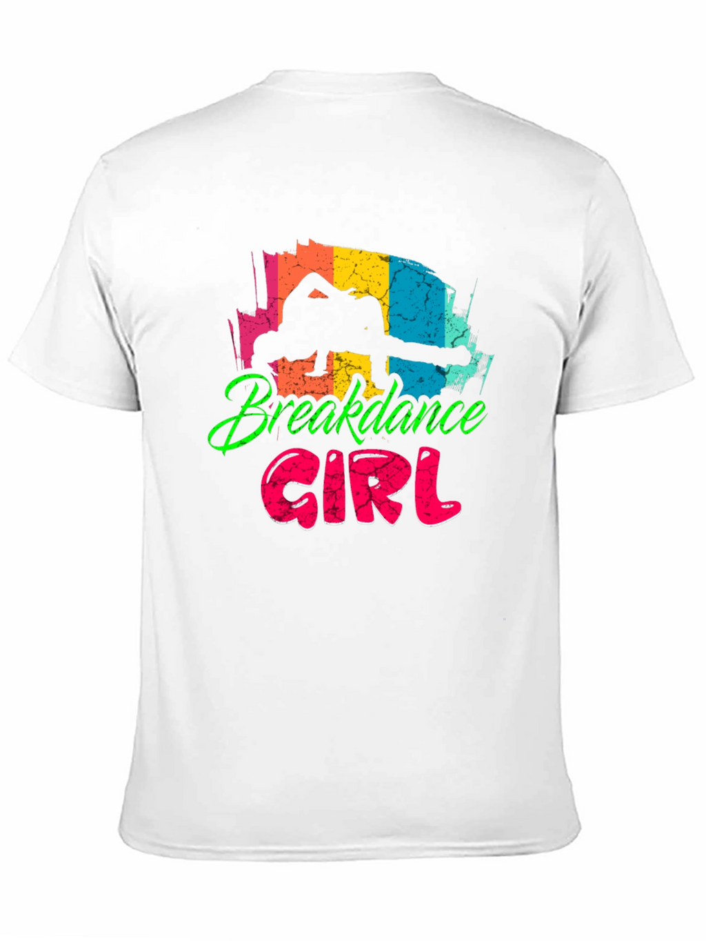 Breakdance Girl Black T-Shirt - Fun Graphic Tee