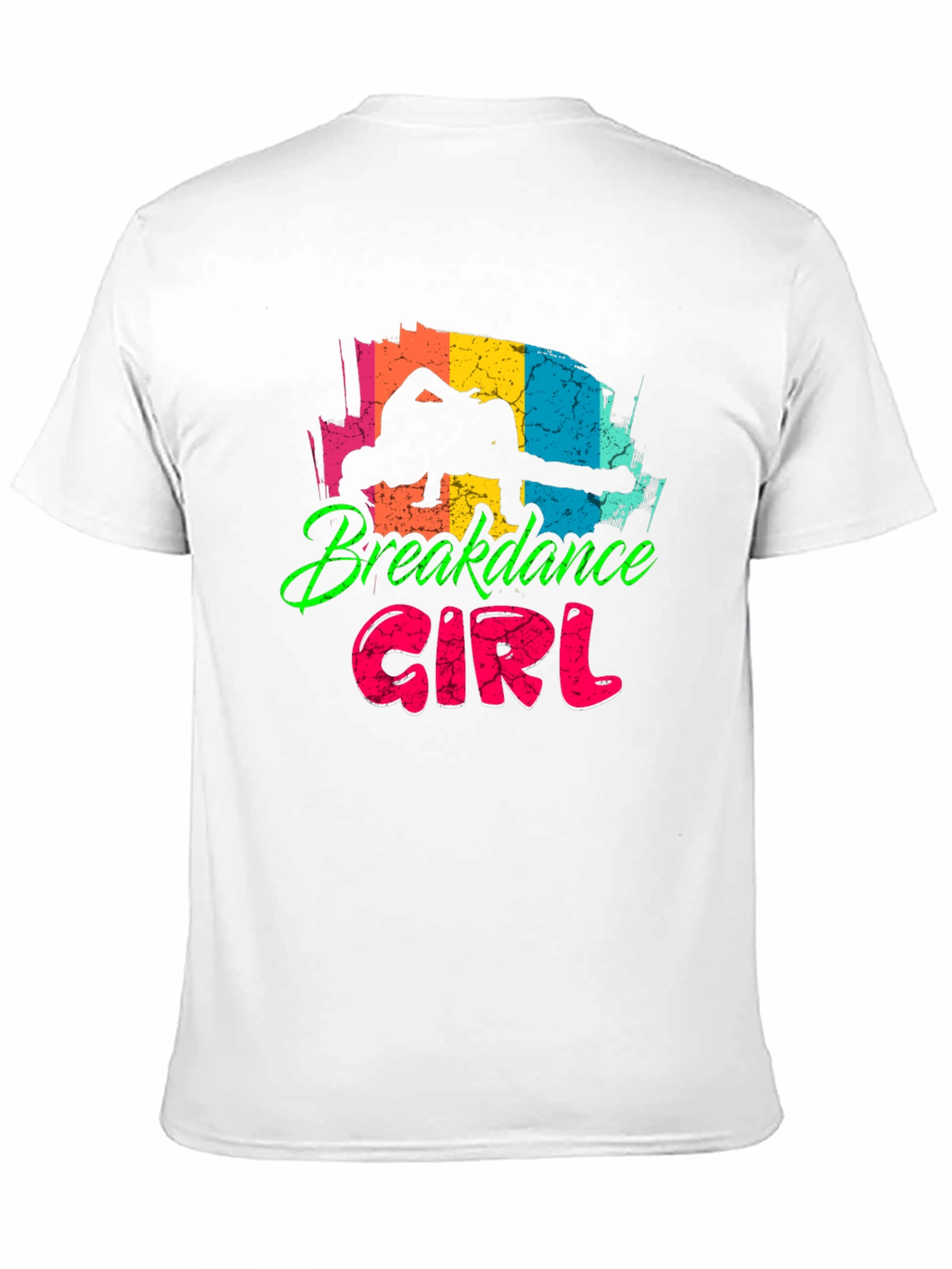 Breakdance Girl Black T-Shirt - Fun Graphic Tee