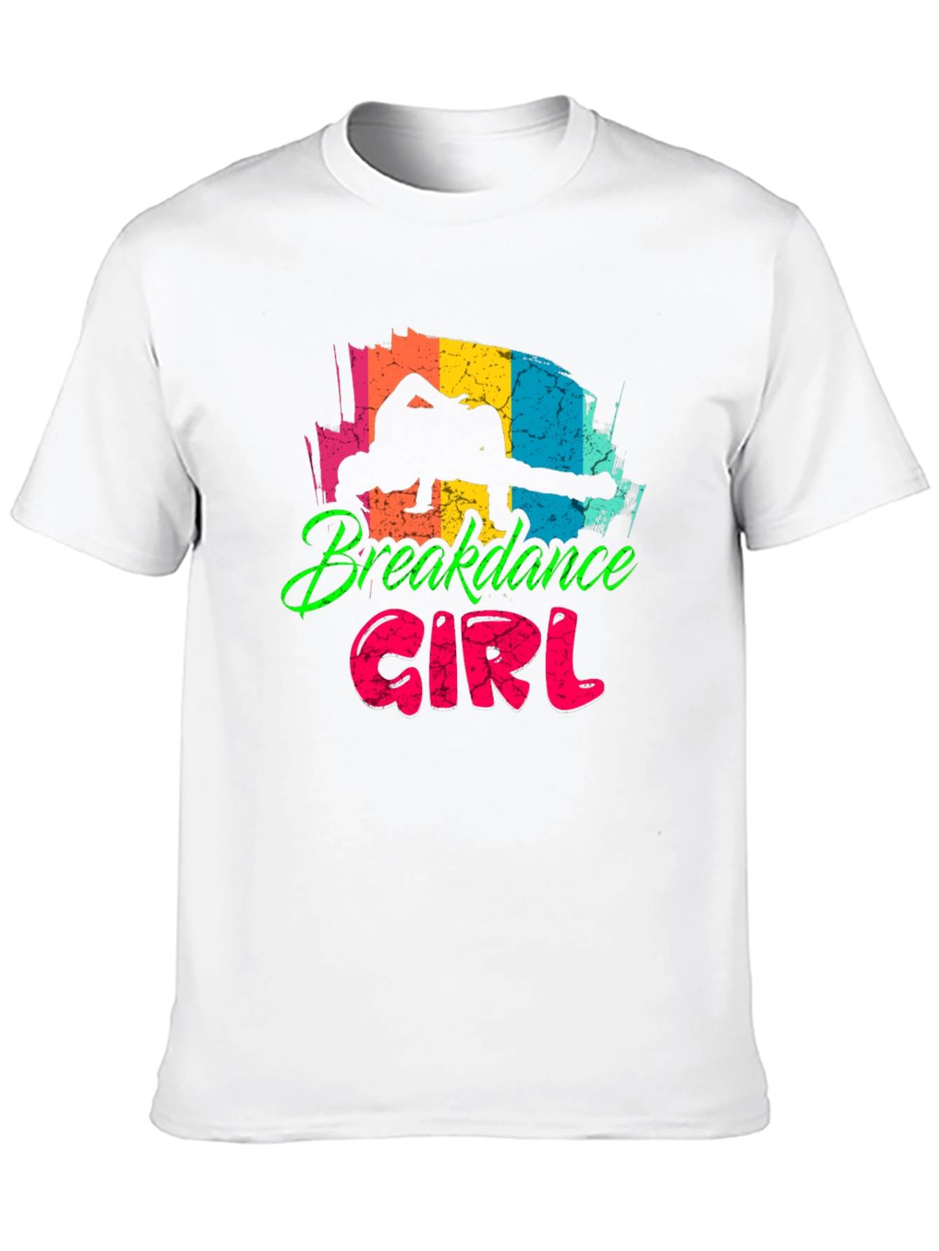 Breakdance Girl Black T-Shirt - Fun Graphic Tee
