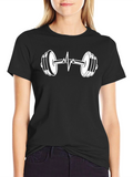 Fitness Heartbeat Graphic T-Shirt