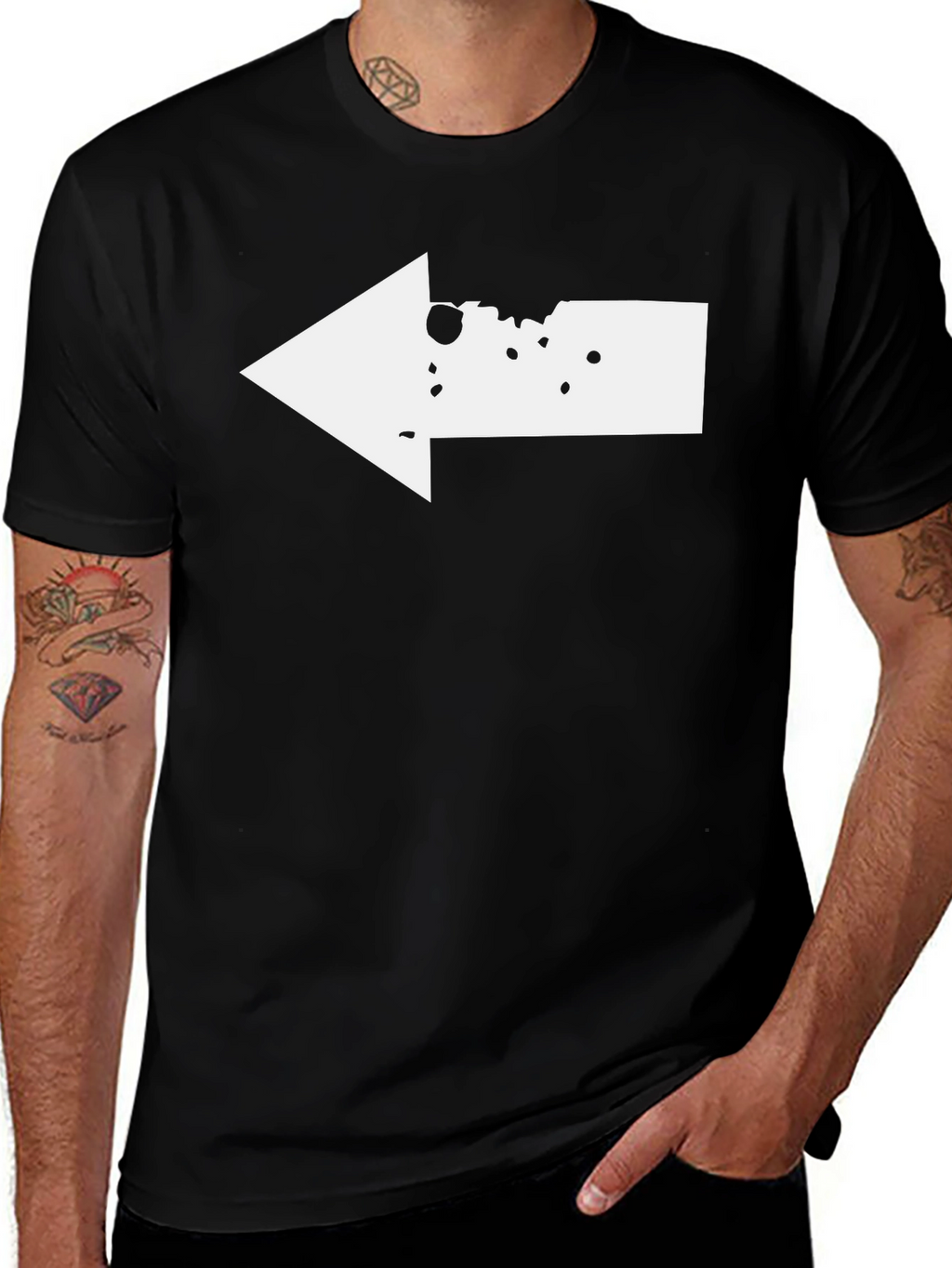 Distressed Arrow Graphic T-Shirt