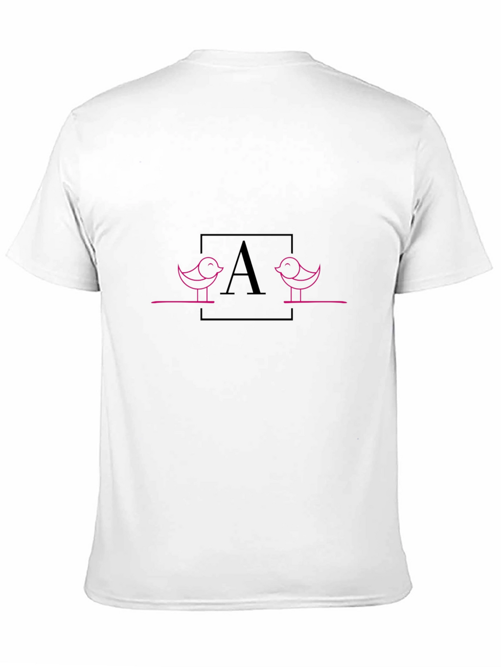 Pink Bird Initial T-Shirt - Unisex