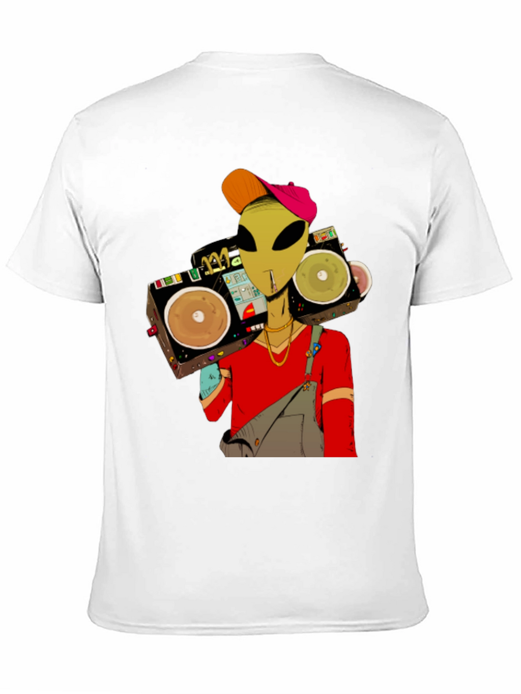 Alien DJ Graphic T-Shirt - Black Cotton Tee