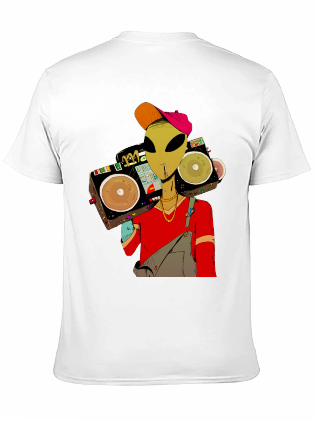 Alien DJ Graphic T-Shirt - Black Cotton Tee