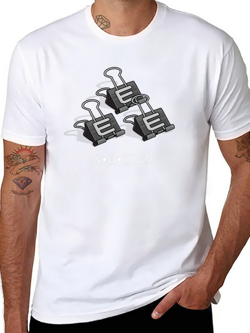 Binder Clip E Shirt - 4.8.2024