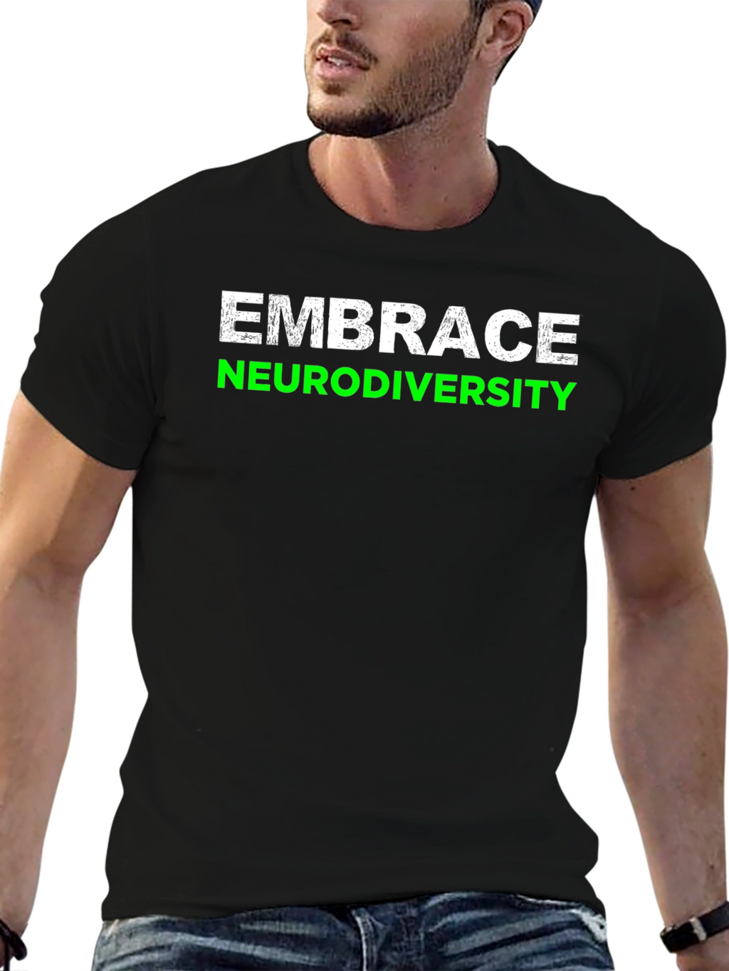 Embrace Neurodiversity Tee - Black