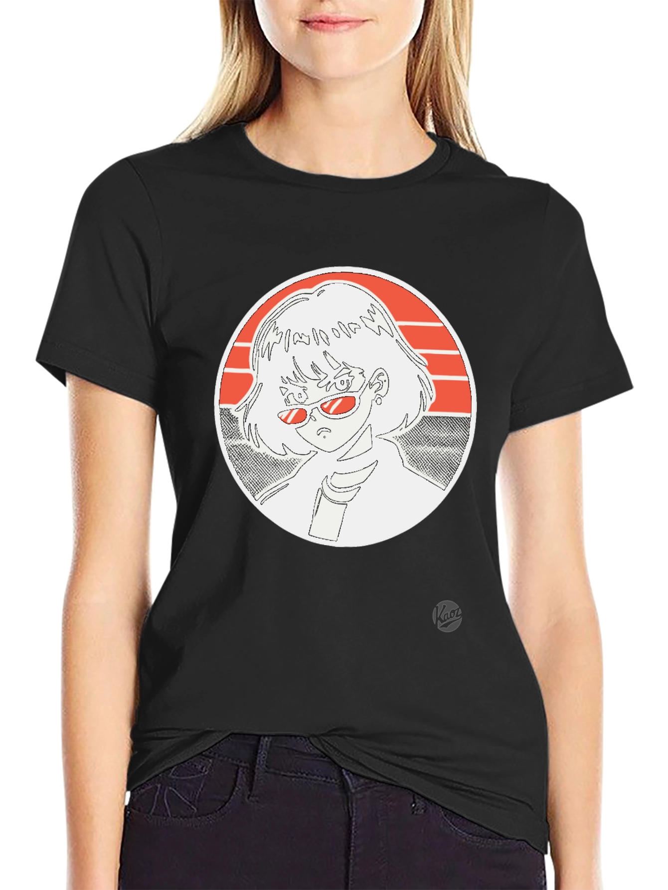 Anime Girl Graphic Tee - Retro Style T-Shirt