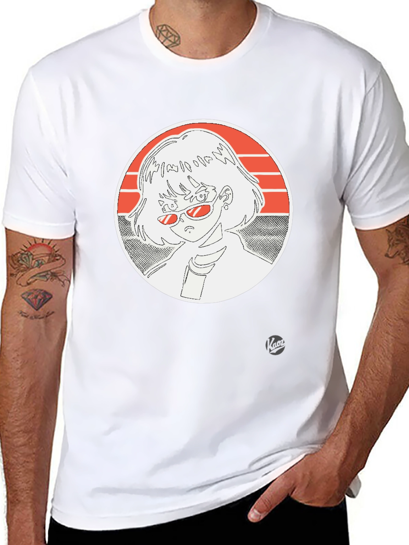 Anime Girl Graphic Tee - Retro Style T-Shirt