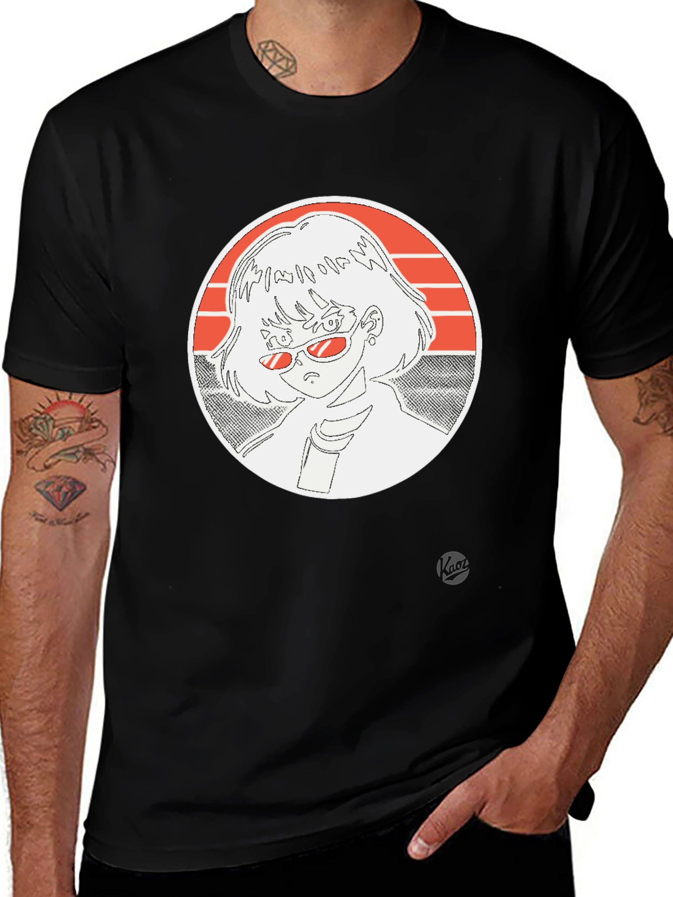 Anime Girl Graphic Tee - Retro Style T-Shirt