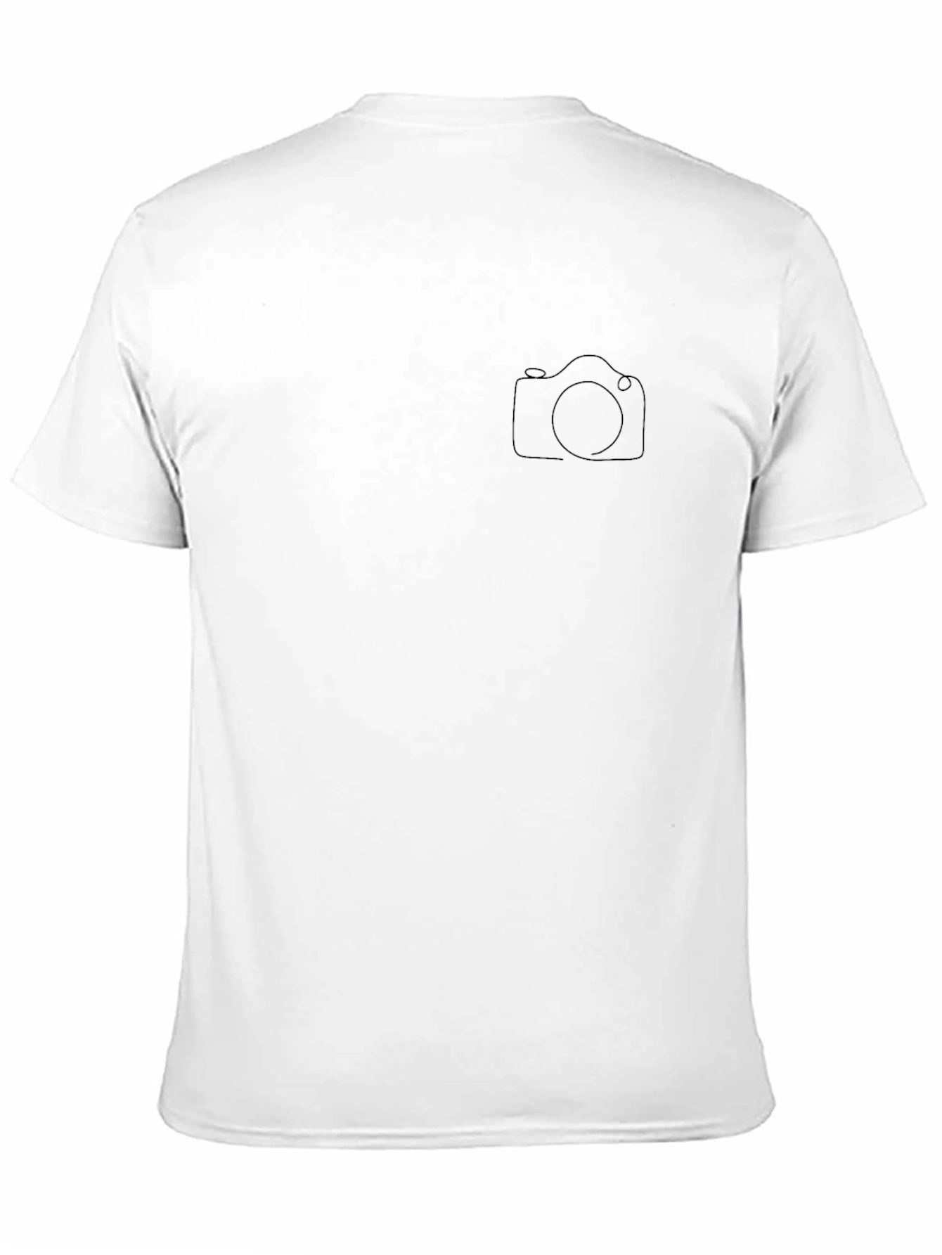 Black Camera Graphic T-Shirt - Casual Style