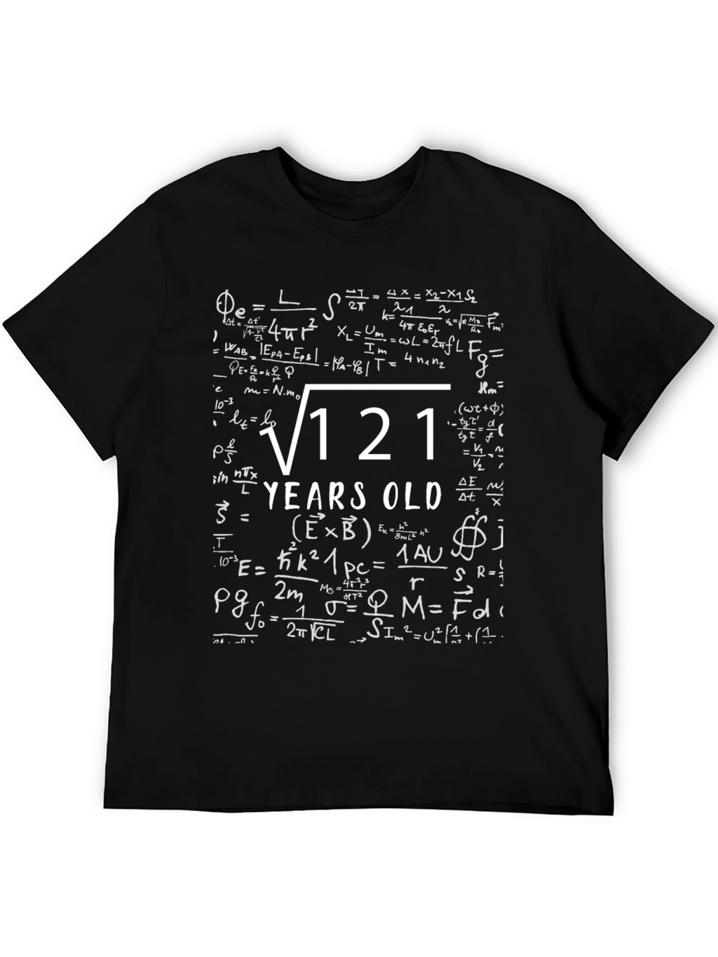 Math Formula Birthday T-Shirt - 11 Years Old