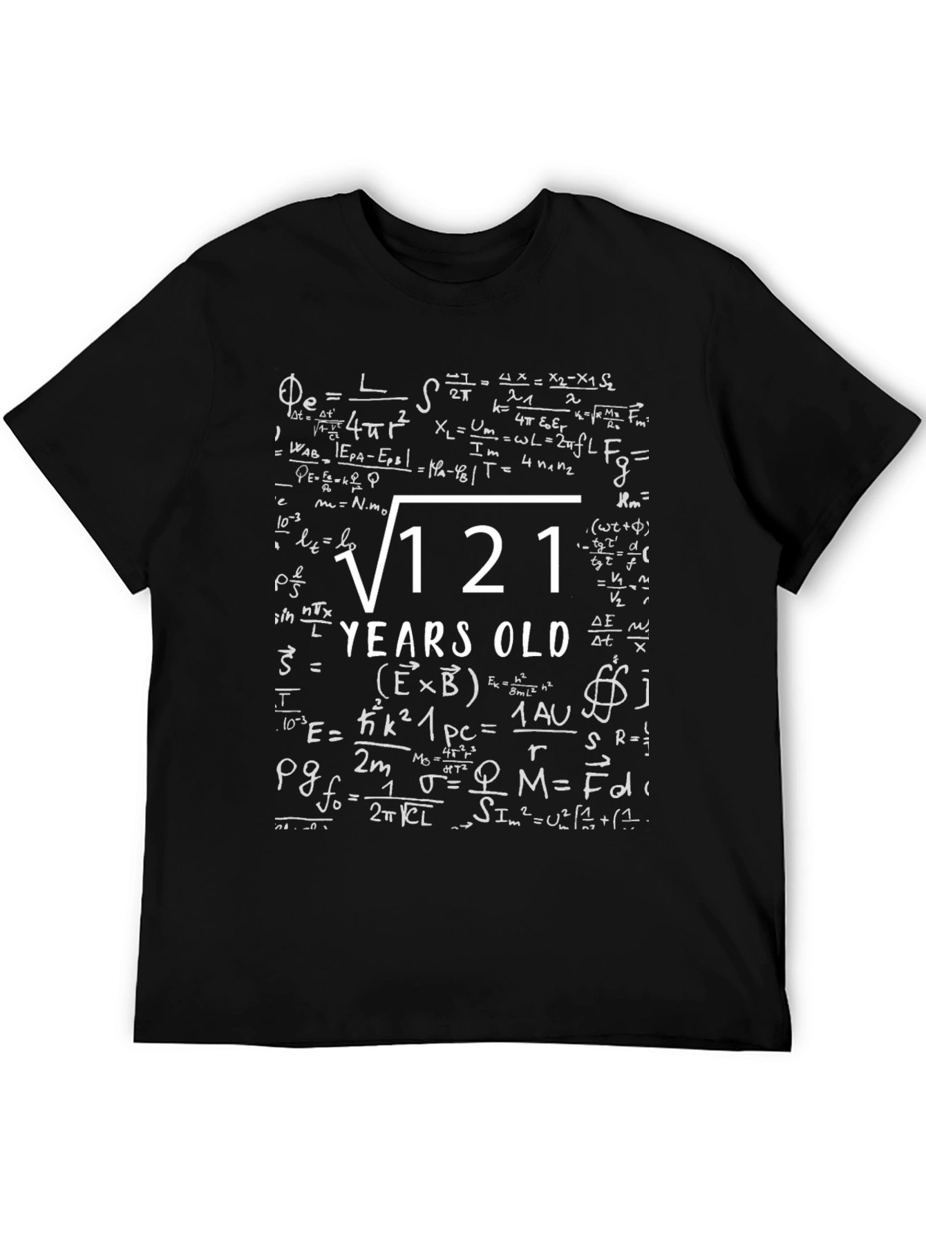 Math Formula Birthday T-Shirt - 11 Years Old