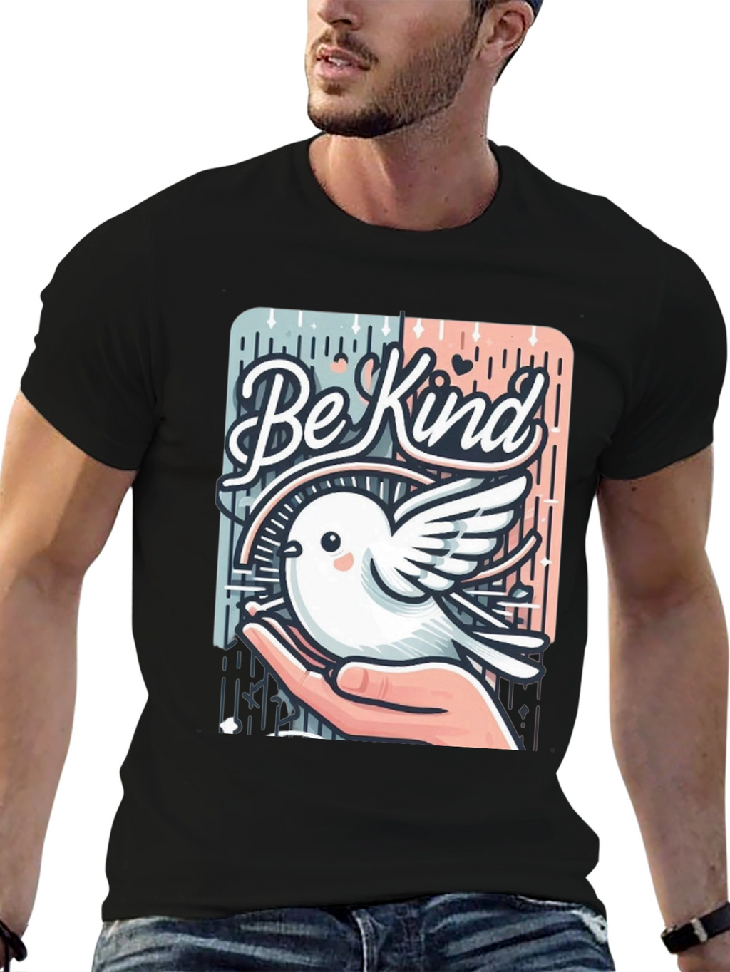 Be Kind Bird Graphic T-Shirt