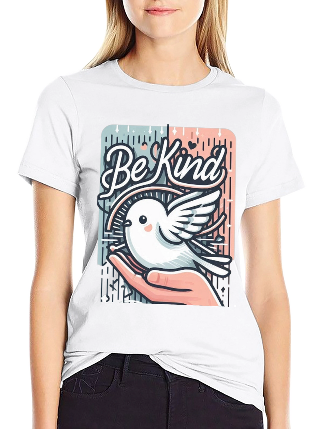 Be Kind Bird Graphic T-Shirt