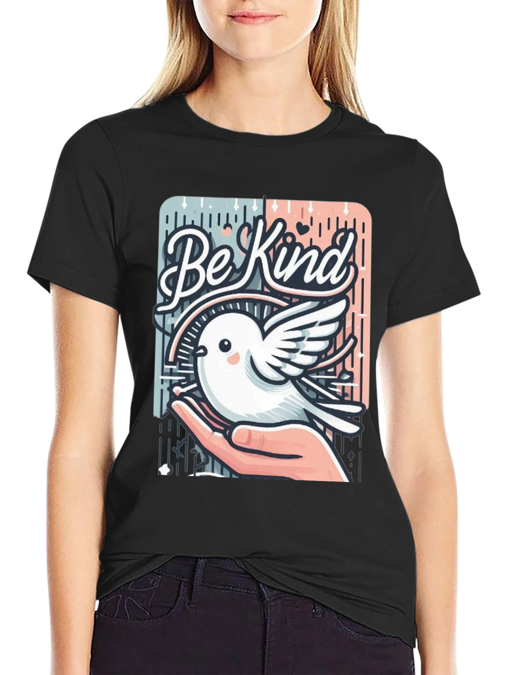 Be Kind Bird Graphic T-Shirt