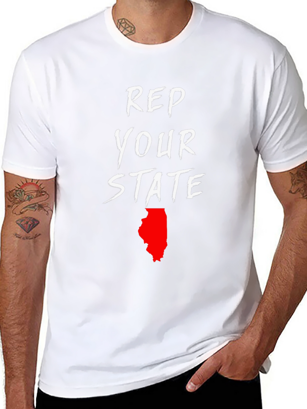 Rep Your State T-Shirt - Illinois Pride Tee
