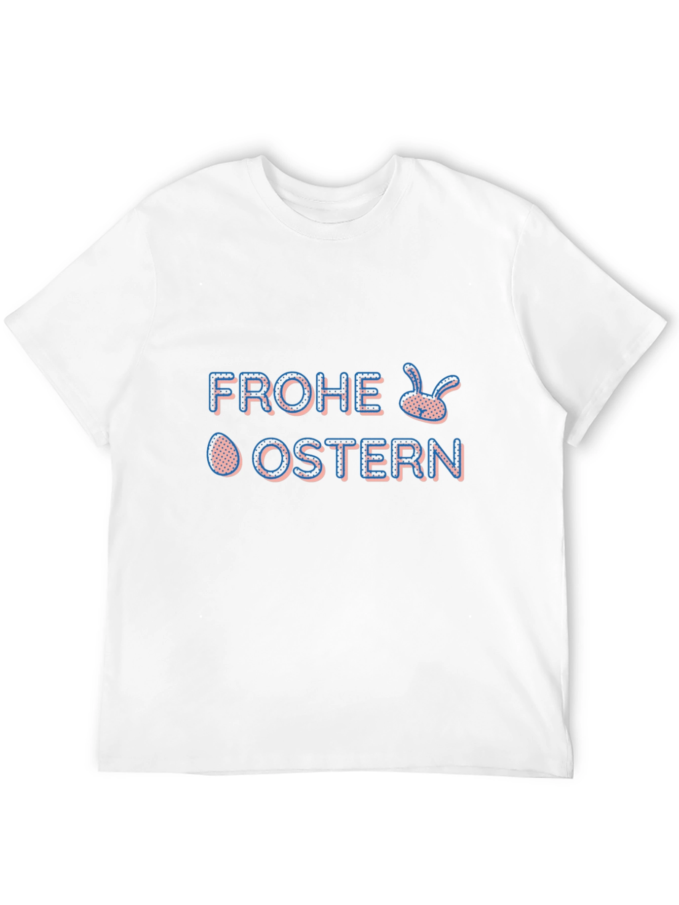 Frohe Ostern Easter Bunny T-Shirt - Black