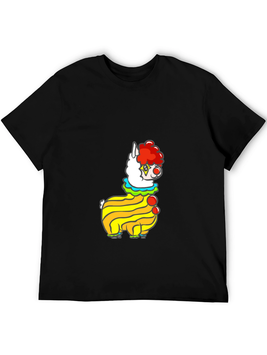 Clown Alpaca Black T-Shirt