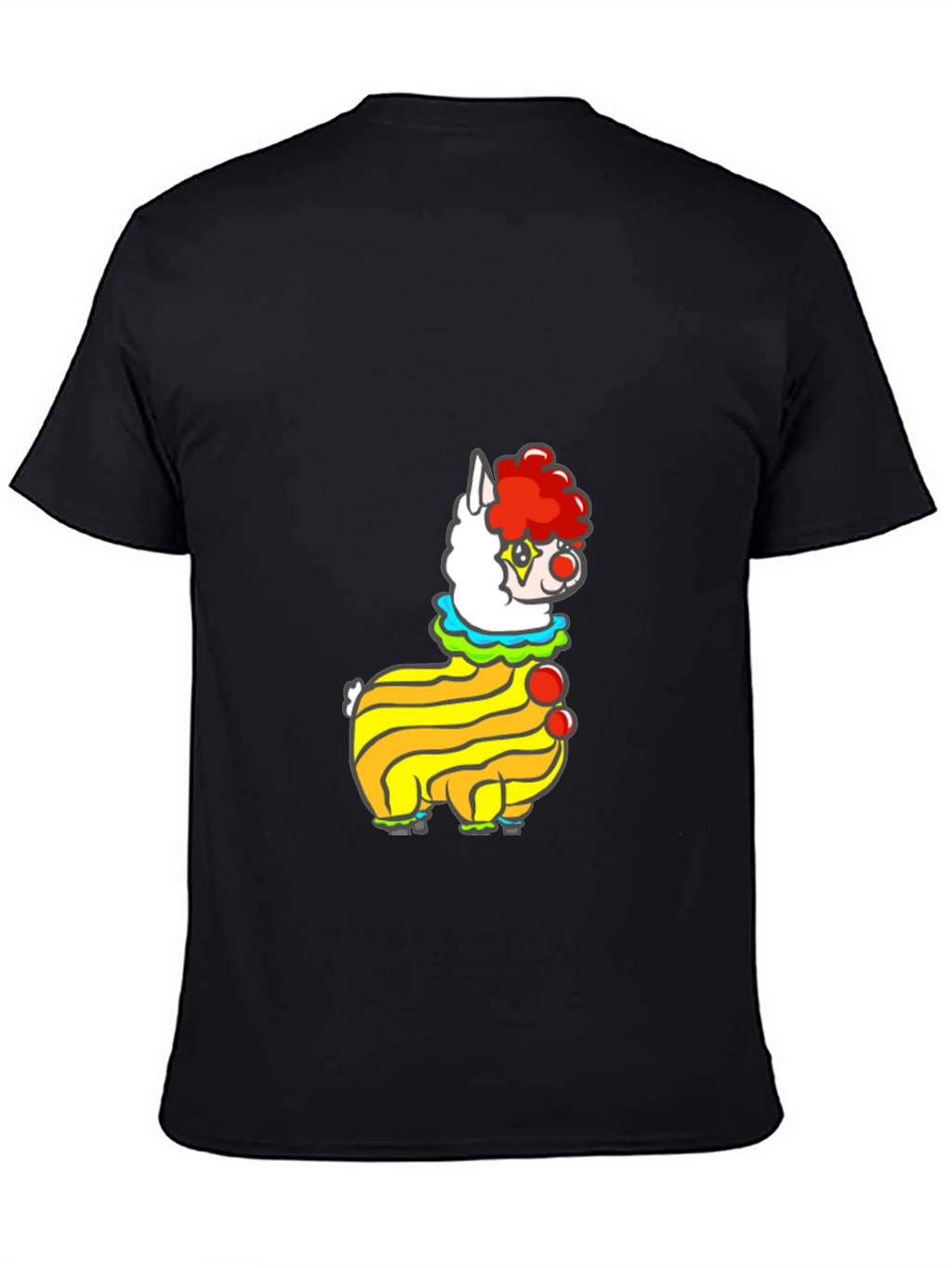 Clown Alpaca Black T-Shirt