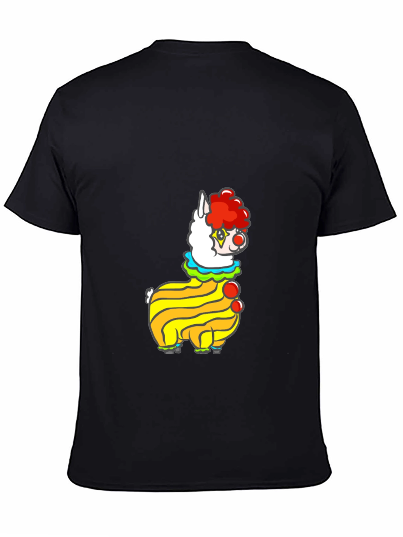 Clown Alpaca Black T-Shirt