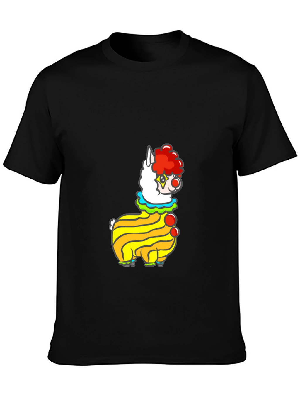 Clown Alpaca Black T-Shirt