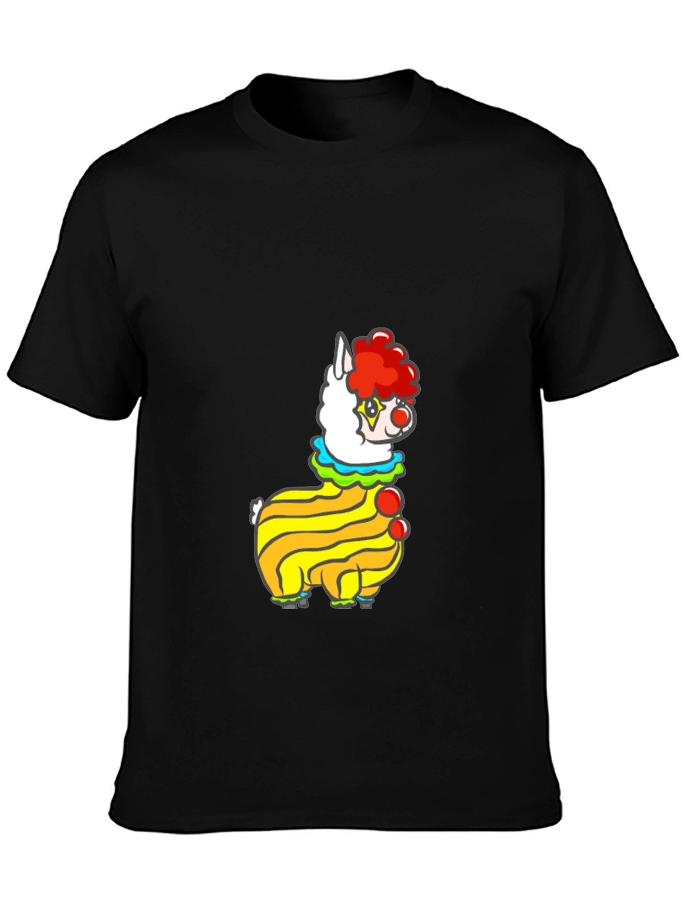 Clown Alpaca Black T-Shirt
