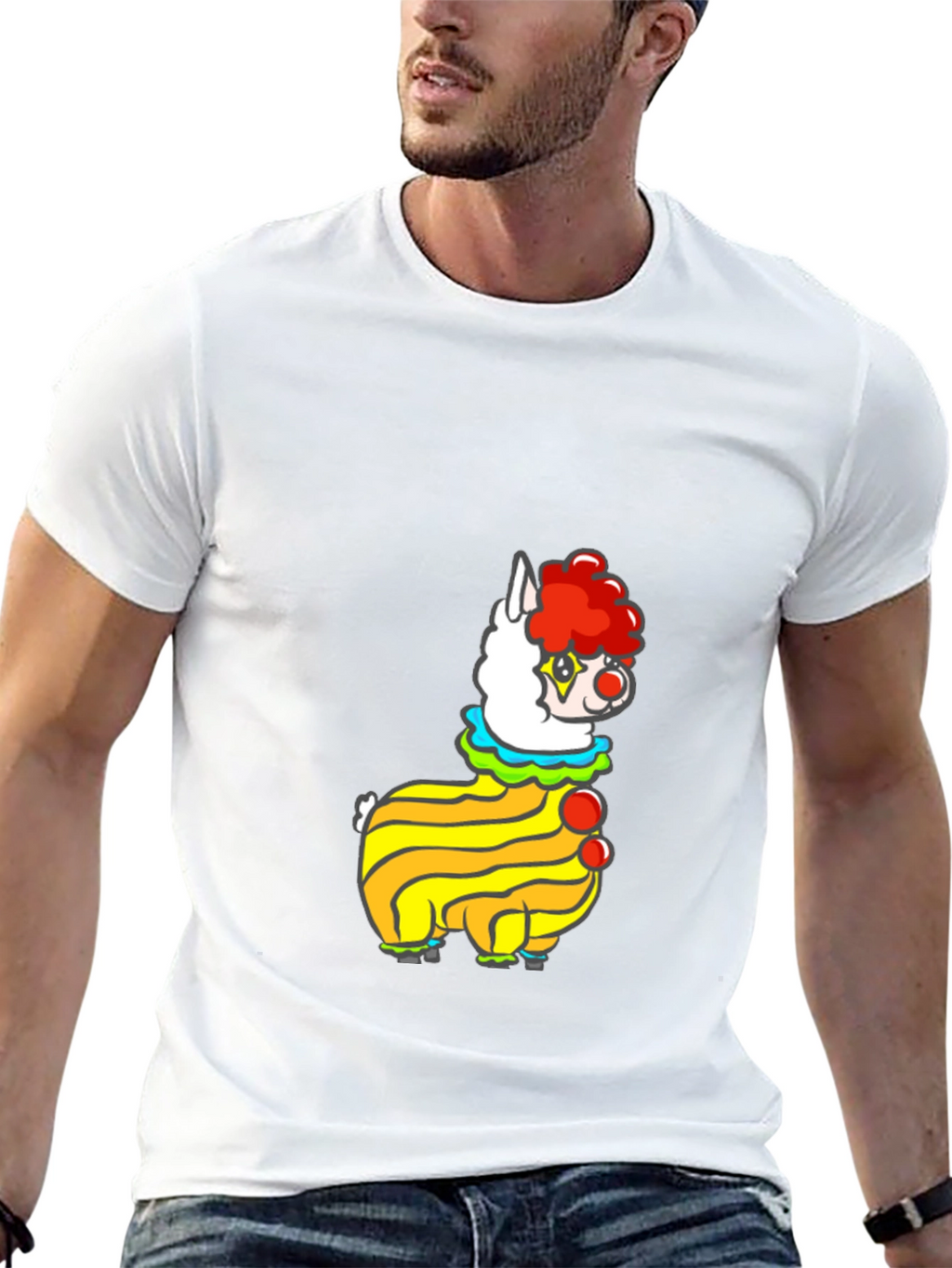Clown Alpaca Black T-Shirt