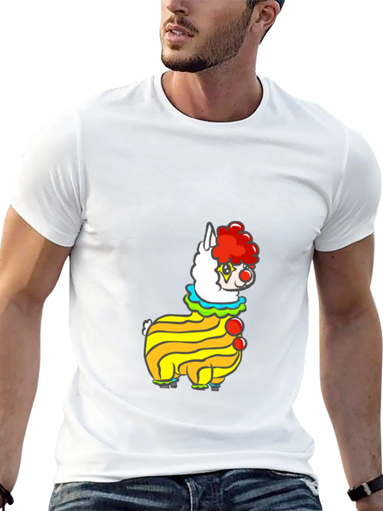 Clown Alpaca Black T-Shirt
