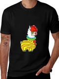 Clown Alpaca Black T-Shirt