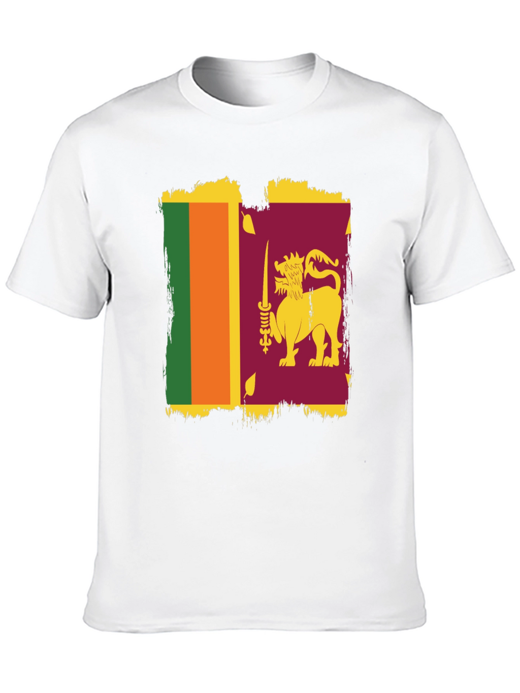 Sri Lanka Flag Graphic T-Shirt - Stylish Patriotic Tee