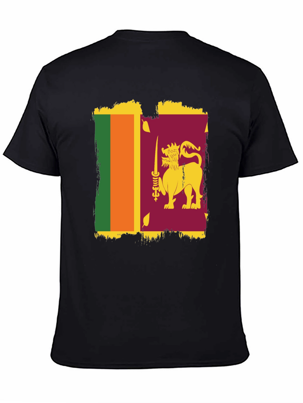 Sri Lanka Flag Graphic T-Shirt - Stylish Patriotic Tee