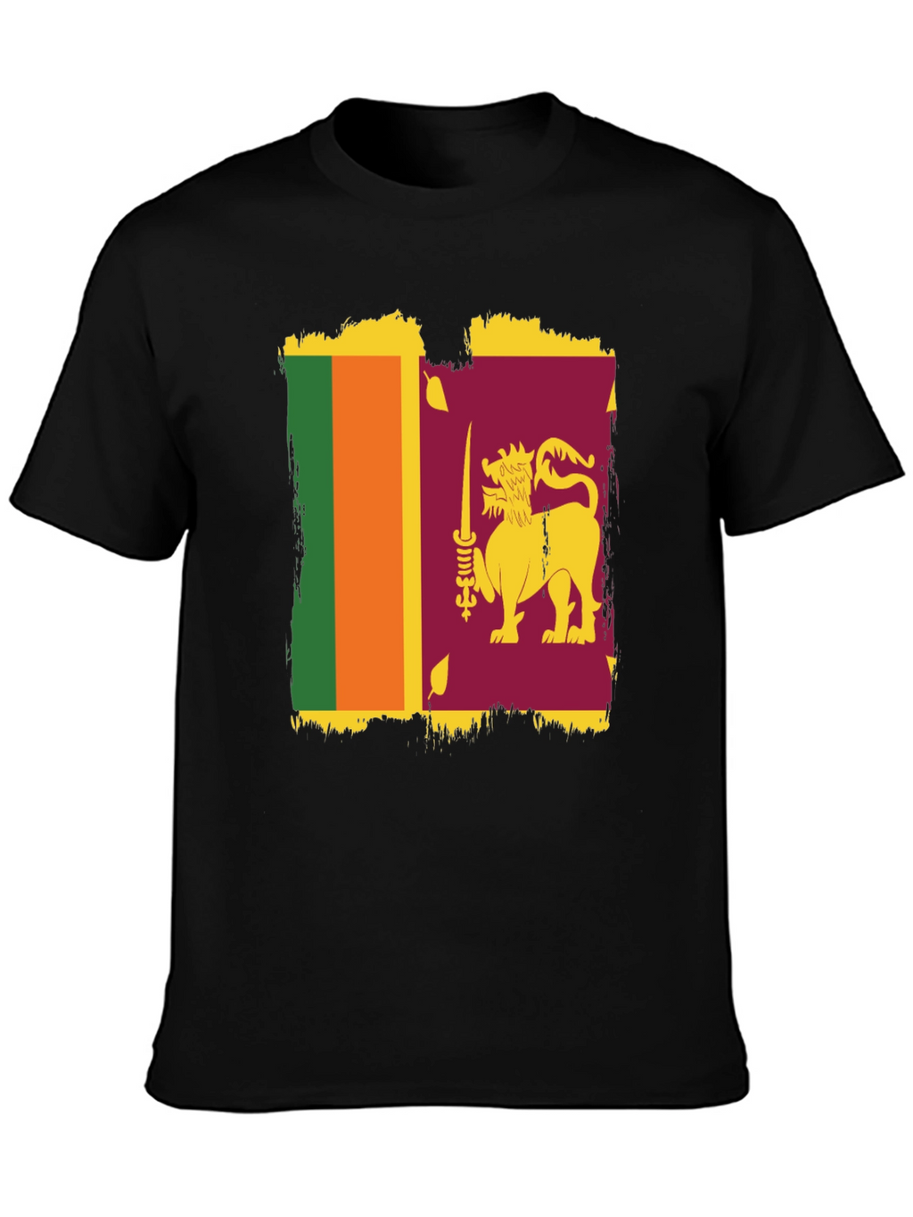 Sri Lanka Flag Graphic T-Shirt - Stylish Patriotic Tee