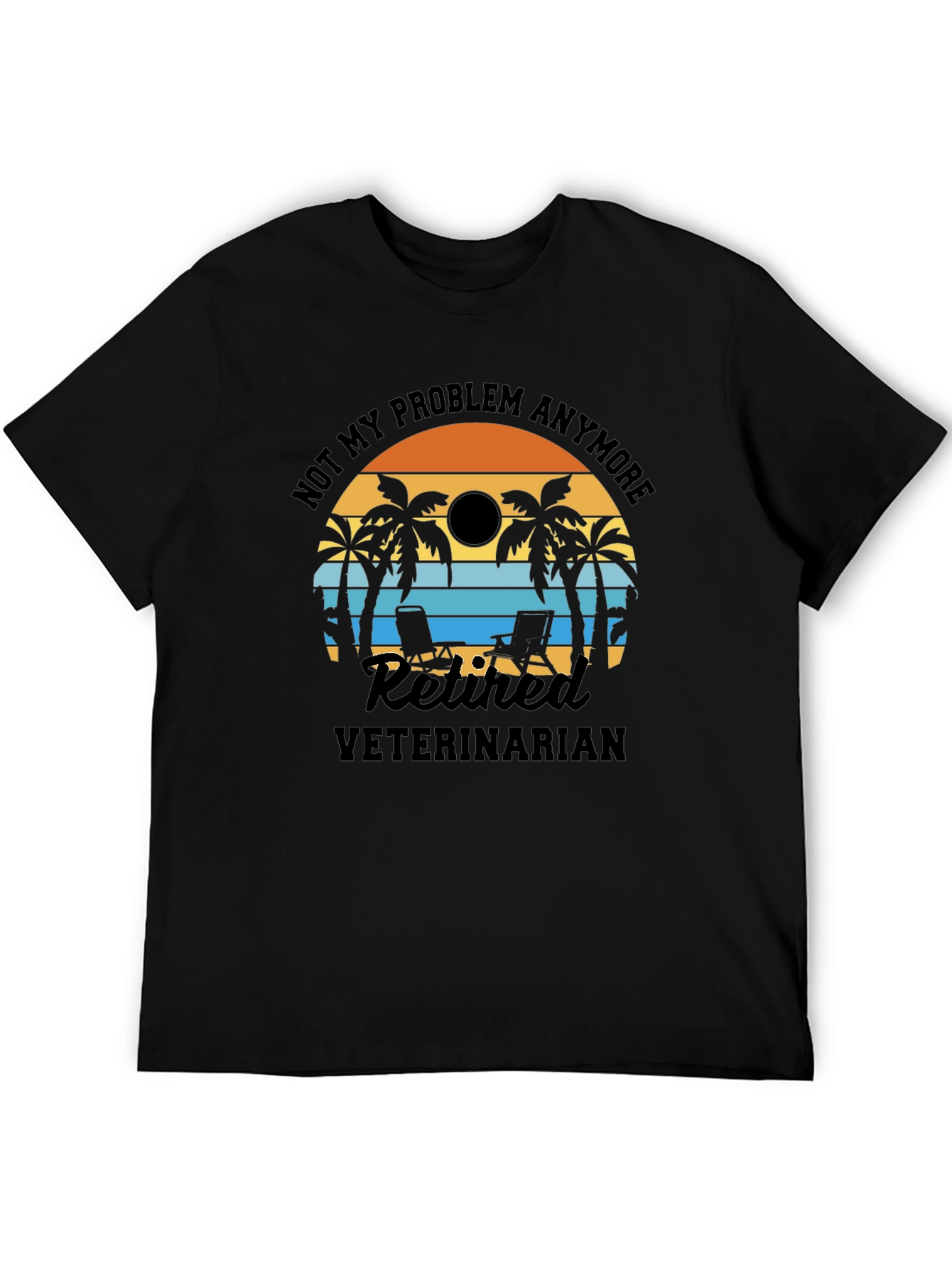 Retired Veterinarian Beach T-Shirt