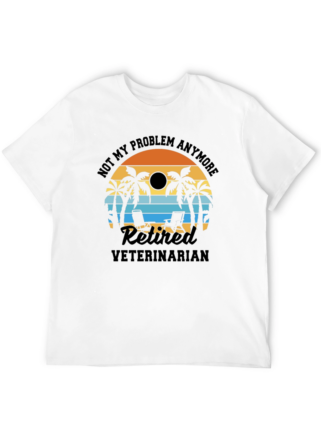 Retired Veterinarian Beach T-Shirt