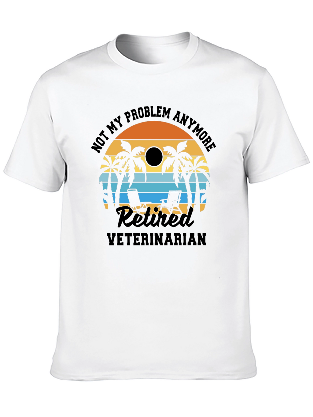 Retired Veterinarian Beach T-Shirt