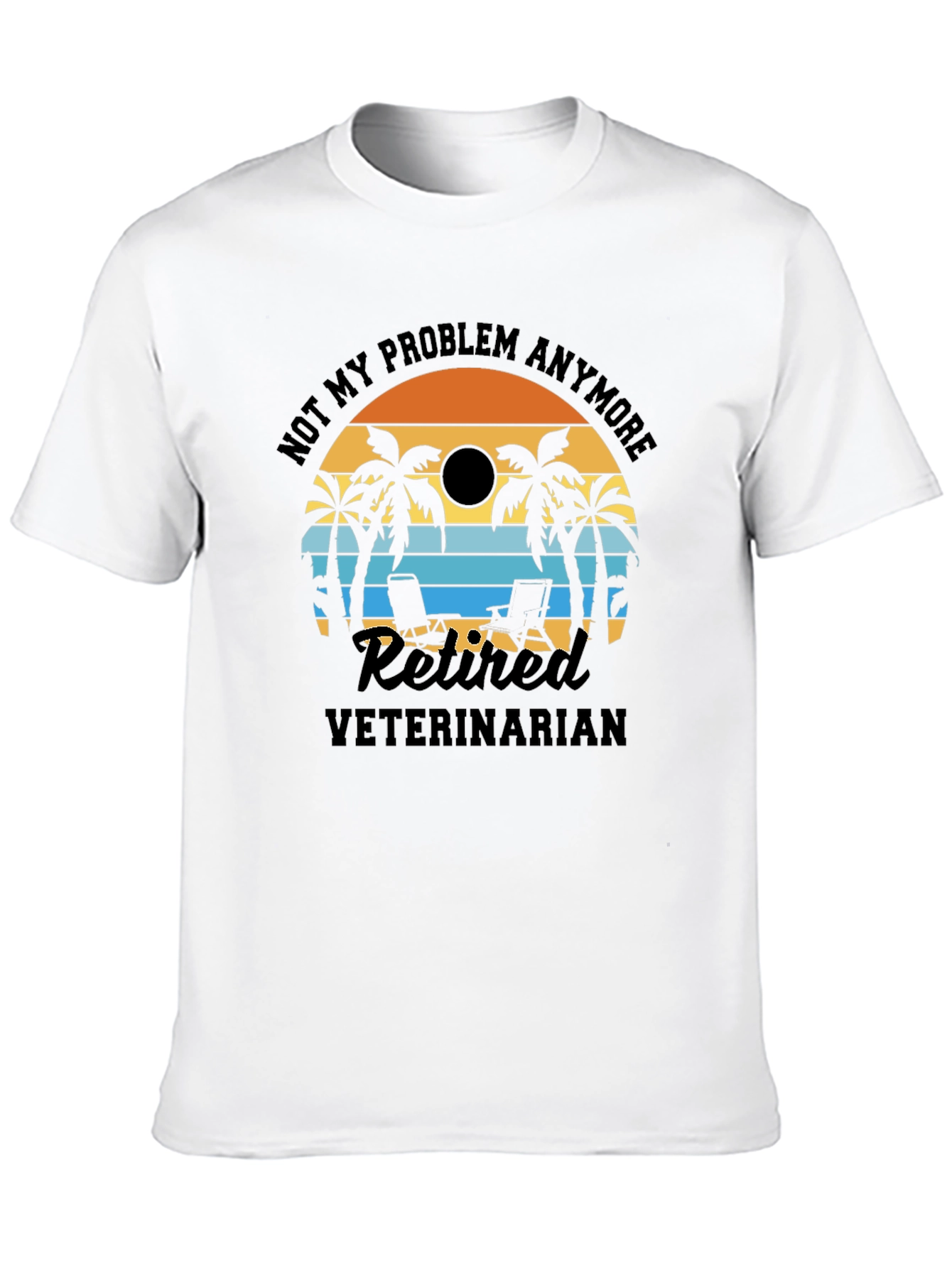 Retired Veterinarian Beach T-Shirt