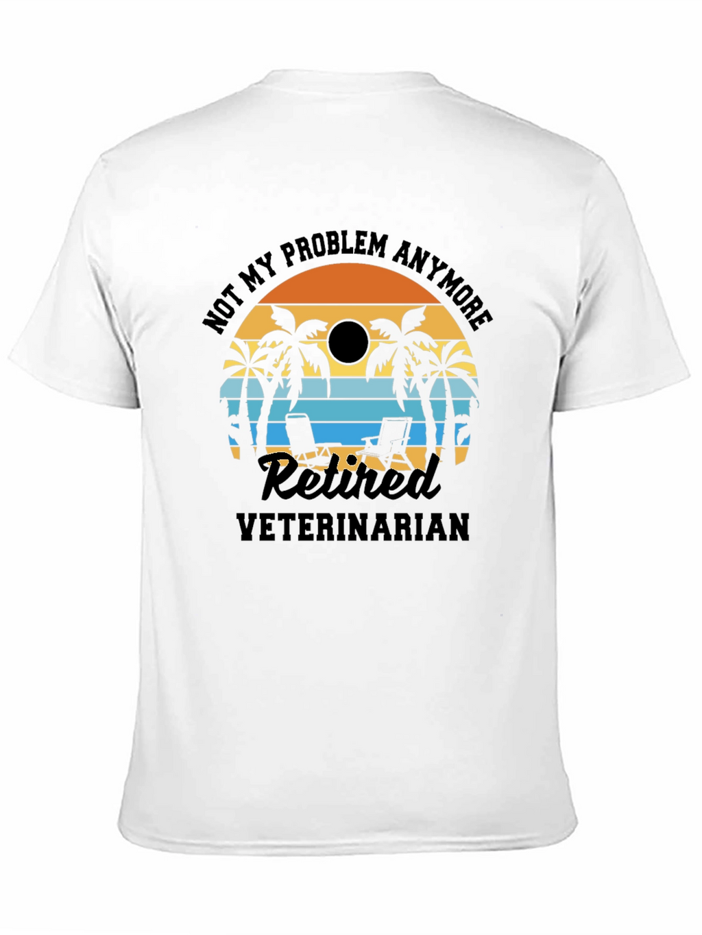 Retired Veterinarian Beach T-Shirt