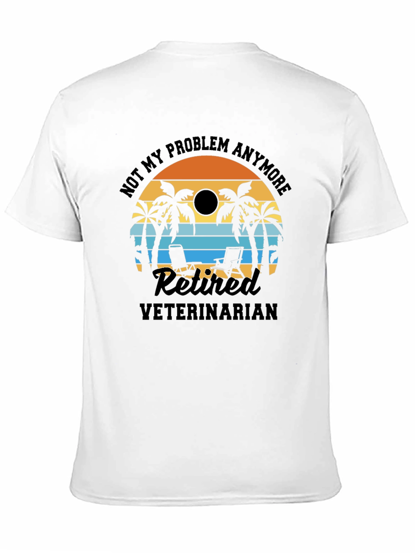 Retired Veterinarian Beach T-Shirt