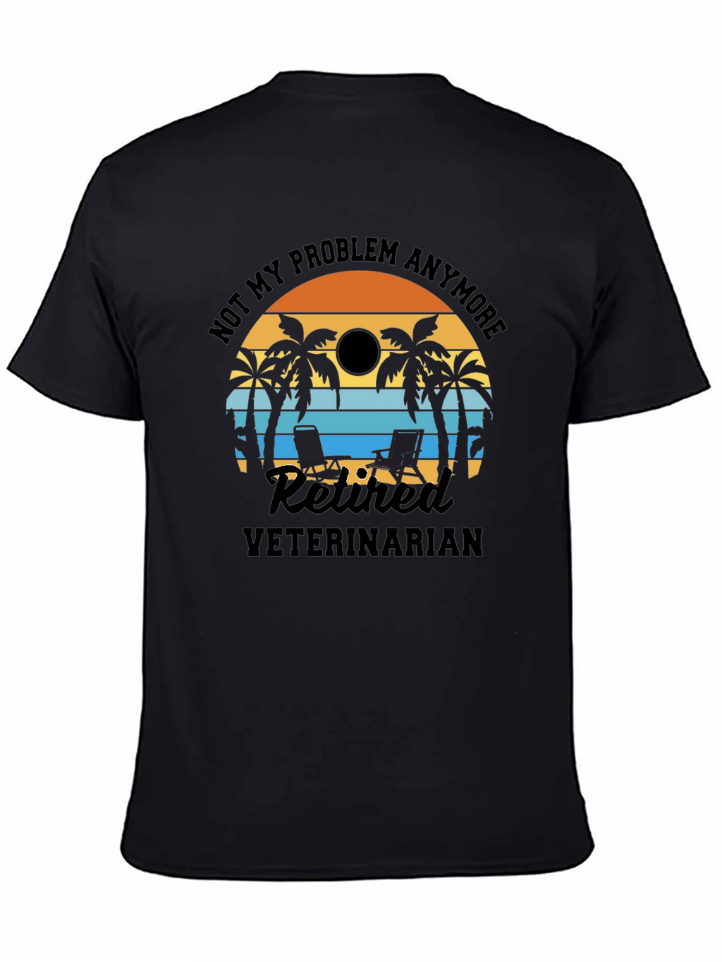 Retired Veterinarian Beach T-Shirt