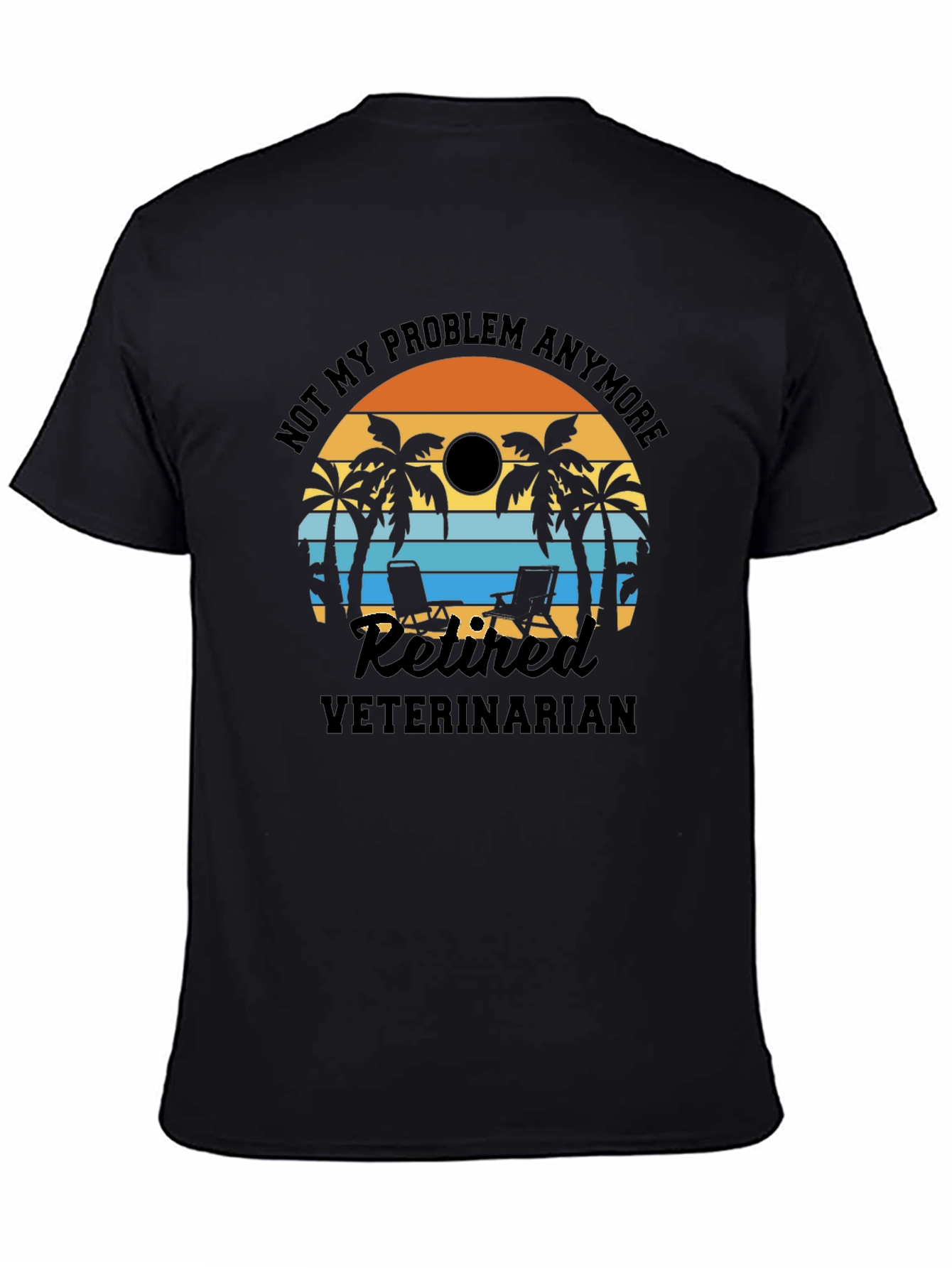 Retired Veterinarian Beach T-Shirt