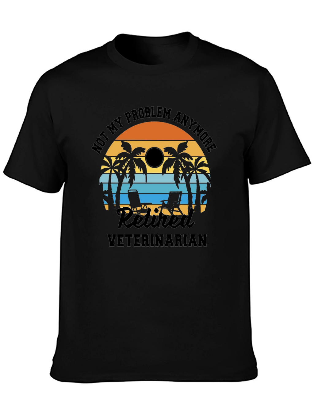 Retired Veterinarian Beach T-Shirt