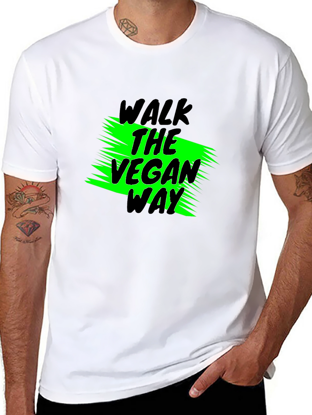Vegan Way Graphic Tee - Black T-Shirt