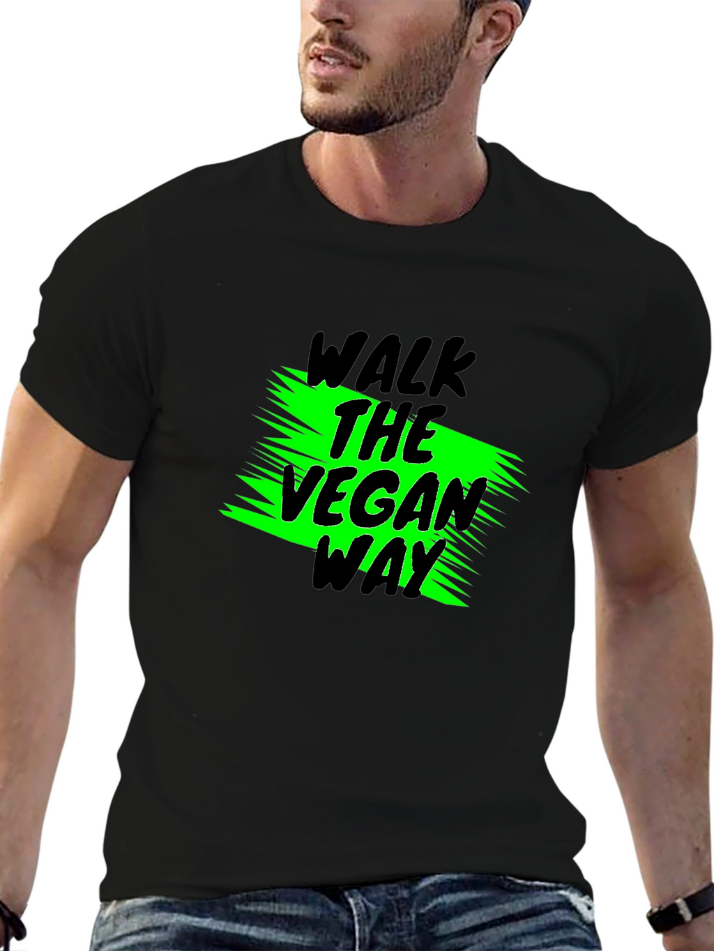 Vegan Way Graphic Tee - Black T-Shirt