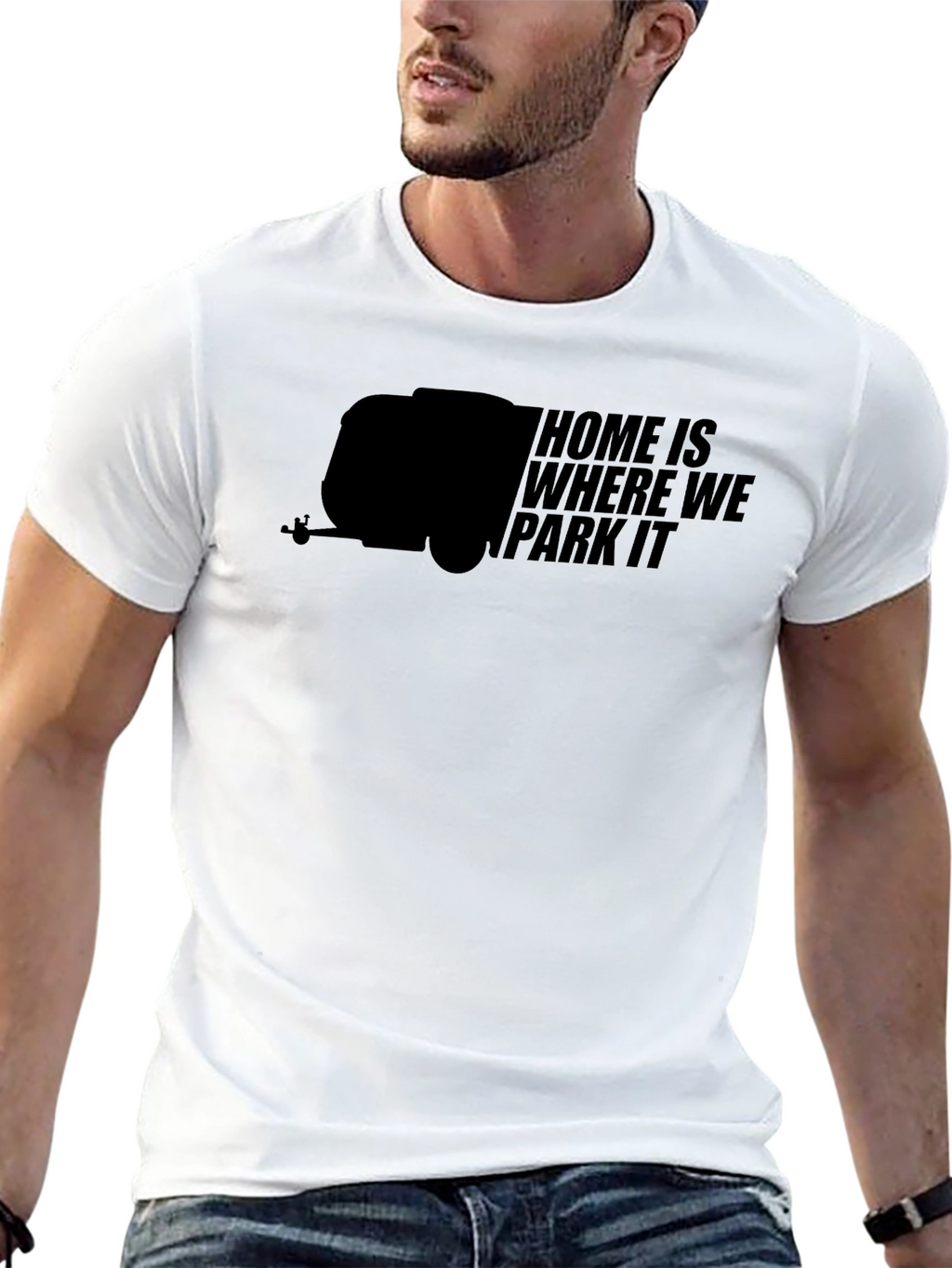 Home Is Where We Park It - Camper T-Shirt