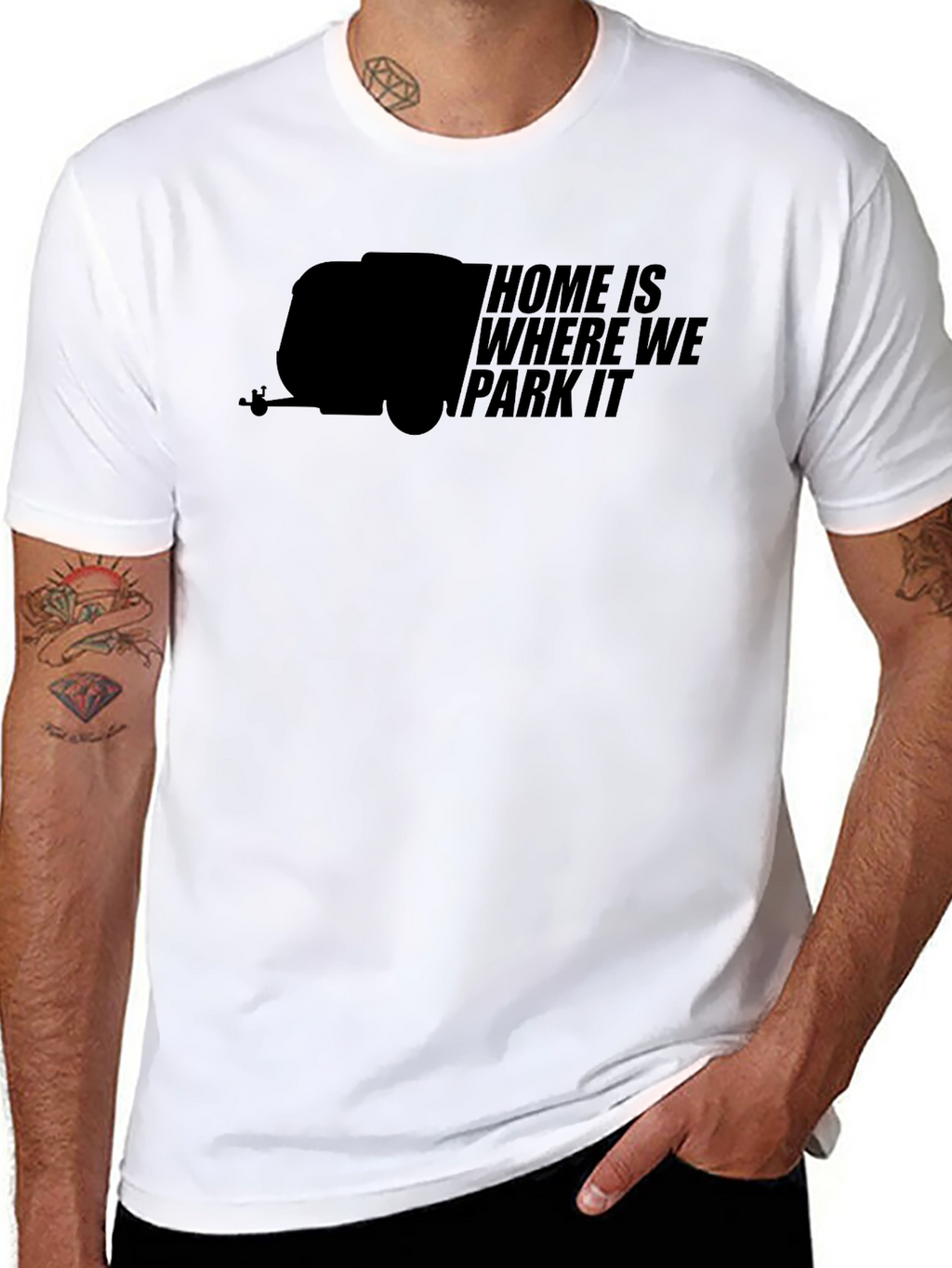 Home Is Where We Park It - Camper T-Shirt