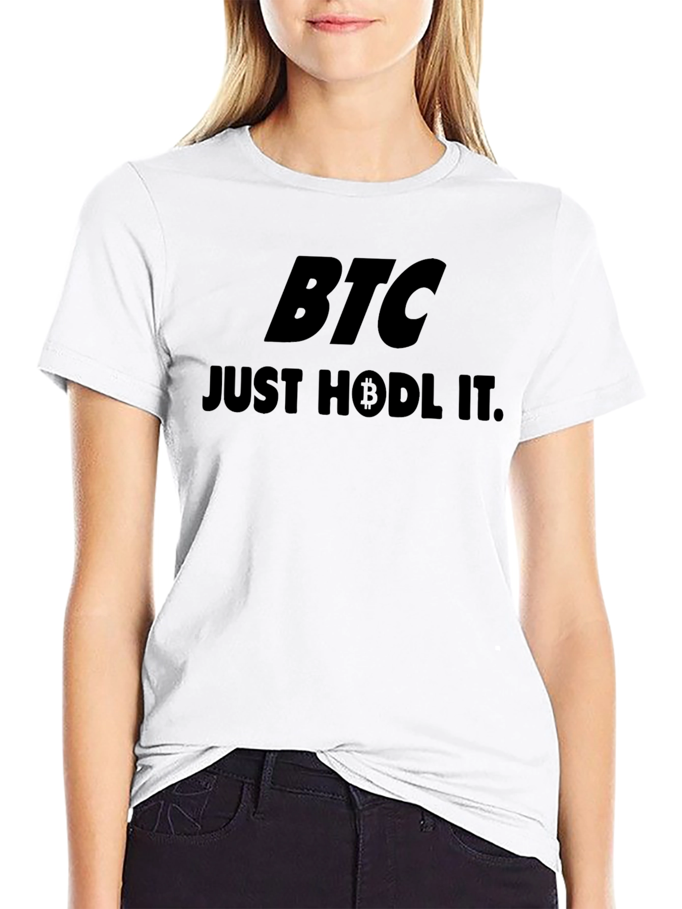 BTC Just HODL It. Black T-Shirt